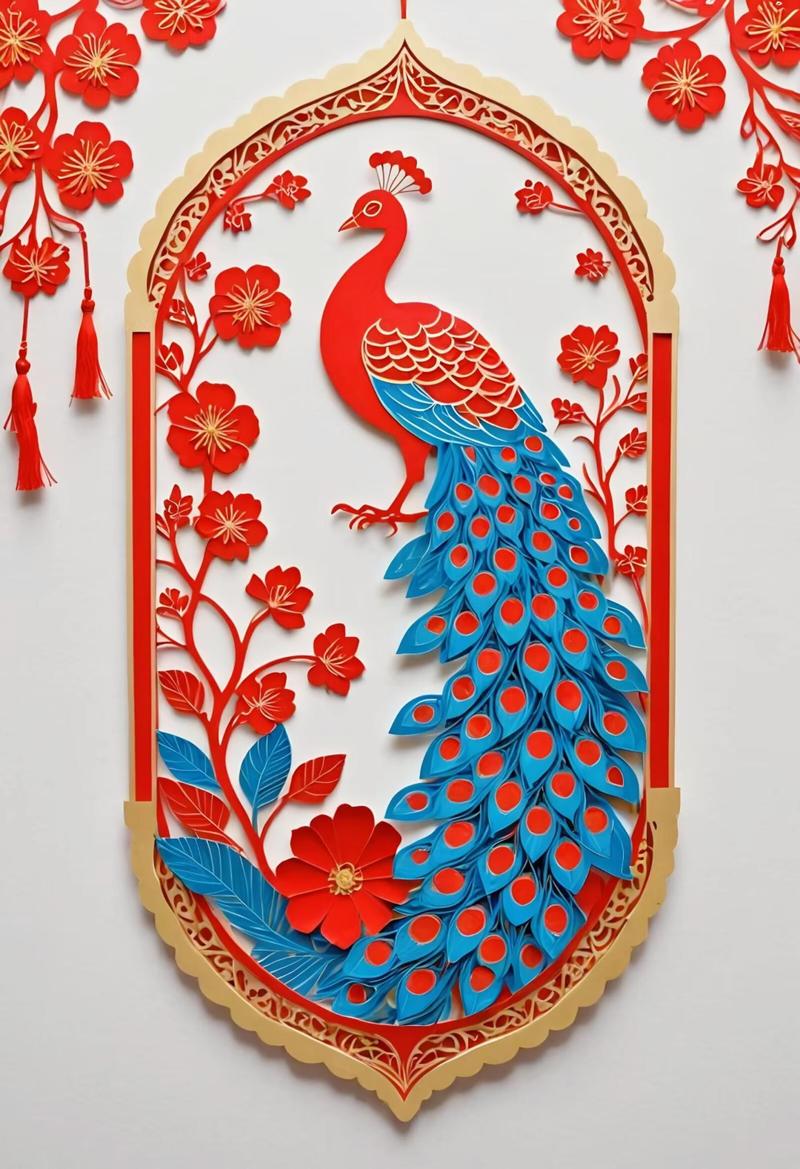 剪羽生輝 當(dāng)孔雀邂逅意境剪紙，一場傳統(tǒng)與文創(chuàng)的對話